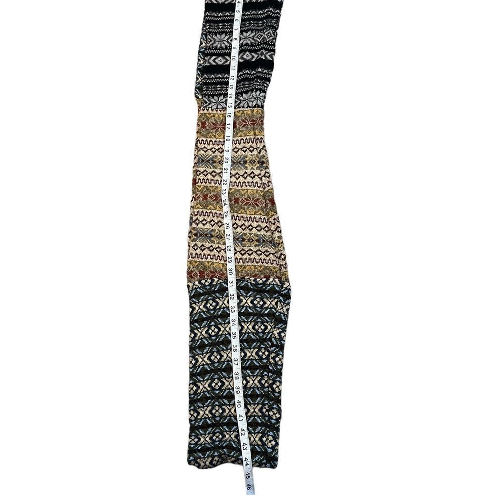Patterned Knit Long Casual Infinity Scarf - Picture 4 of 4